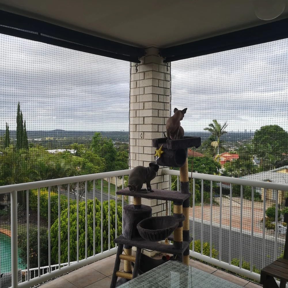 10 x 20 FT Cat Netting Balcony, No Steel Wire, Anti-Fall Safety Net