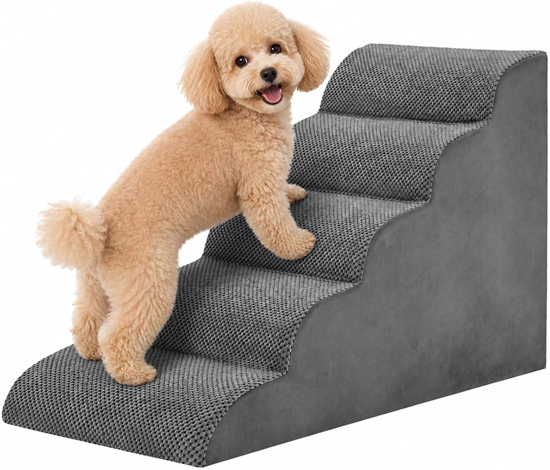 3-Step Dog Stairs for Small Dogs and Cats, 16" H Dog Steps