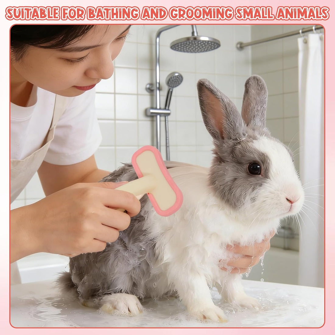 Rabbit Brush, Soft Silicone Small Animal Massage Comb