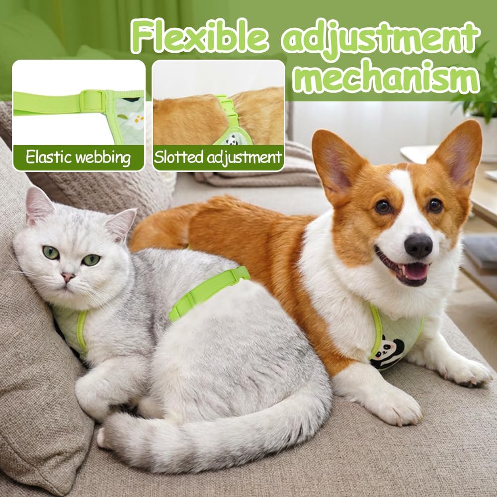 Dog Belly Cover, Cotton Abdominal Protective Vest for Small Medium