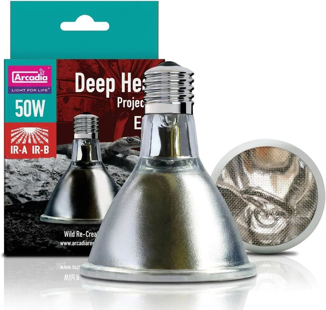 Arcadia Deep Heat Emitter 50watt for Reptile Enclosures
