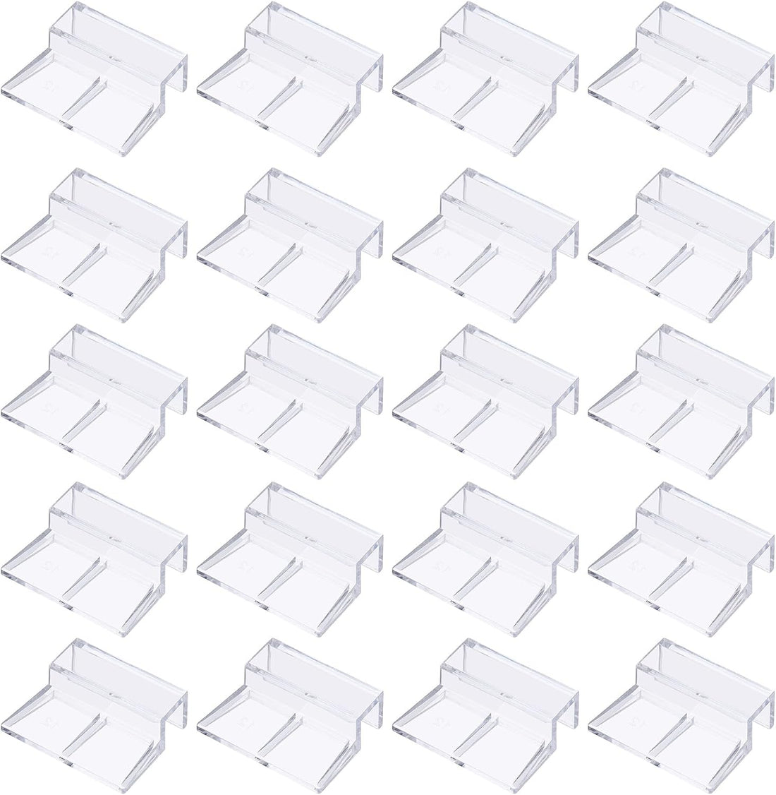 Aquarium Lid Clips 8mm Acrylic Aquarium Cover Bracket 20Pcs