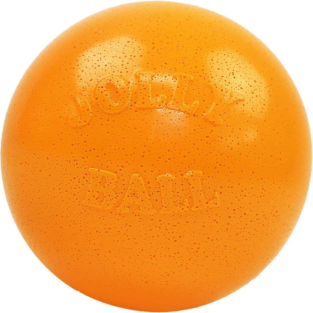 Jolly Pets Bounce-n-Play Dog Toy Ball, 8 Inches/Large, Orange,