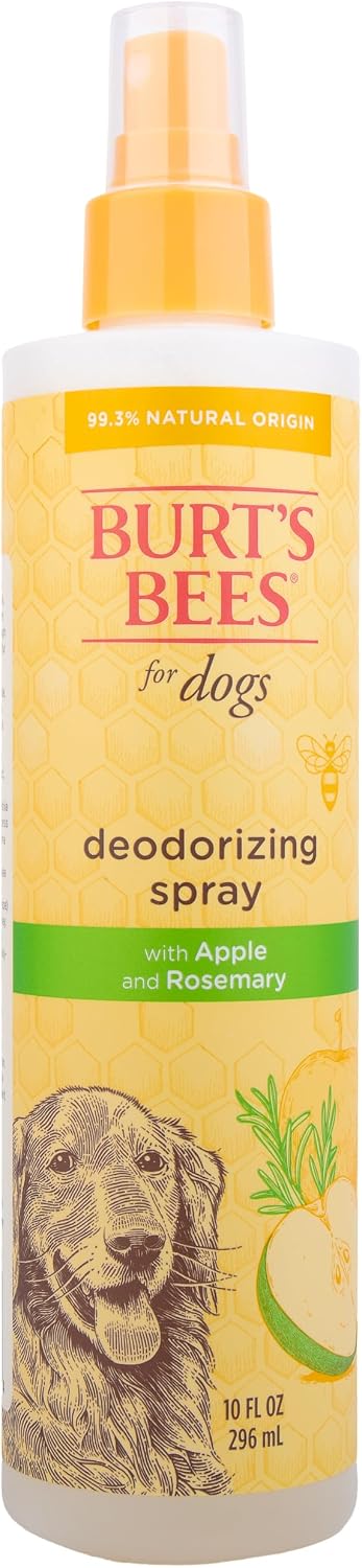 BURT'S BEES FOR PETS Deodorizing Dog Spray, Apple & Rosemary, 10 Fl Oz