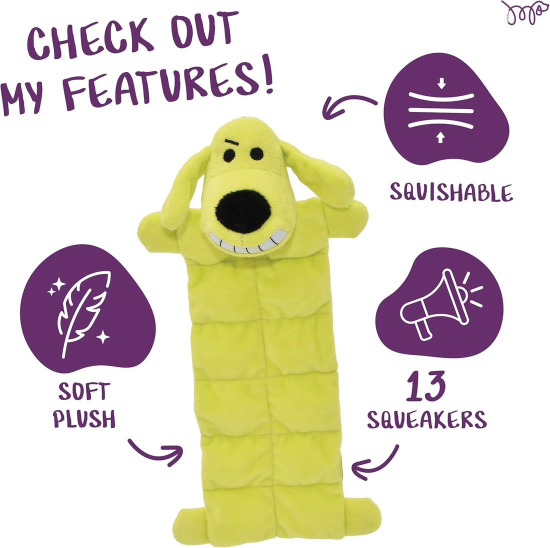 Multipet Original Loofa Dog Plush Toy Mat - Squeaky Dog Toy