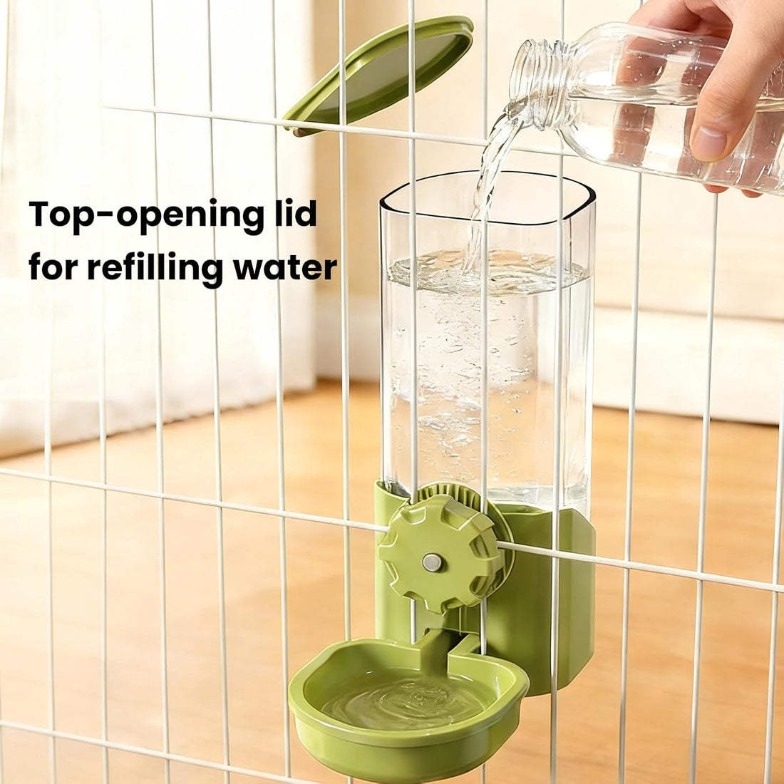 29oz Rabbit Water Bottle Dispenser for Cage, Bunny Water Bowl