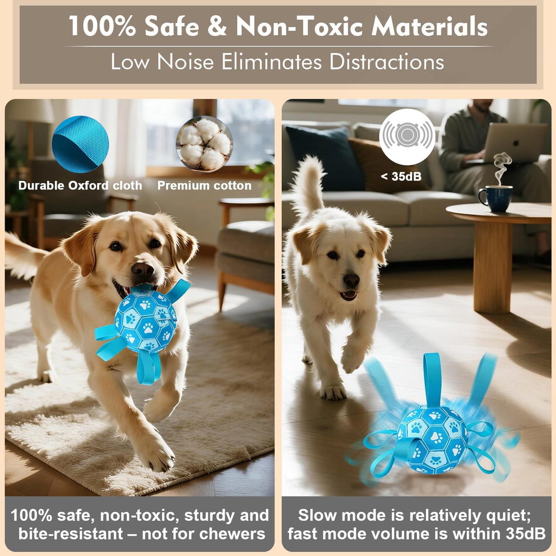 Interactive Dog Toys Dog Soccer Ball to Keep Them Busy
