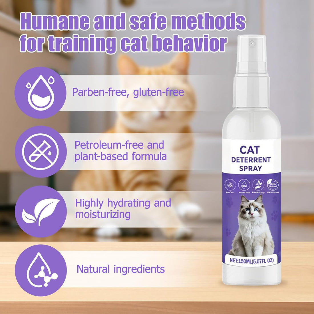 QHZ Bitter Apple Spray for Cats