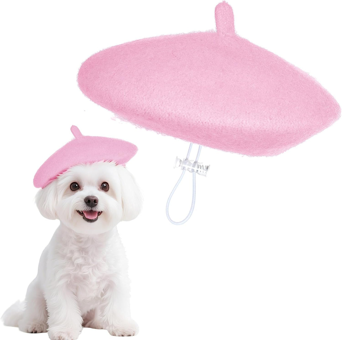 choyaxo 1pcs Dog Beret Funny Artist Dog hat for Small Dogs Cat