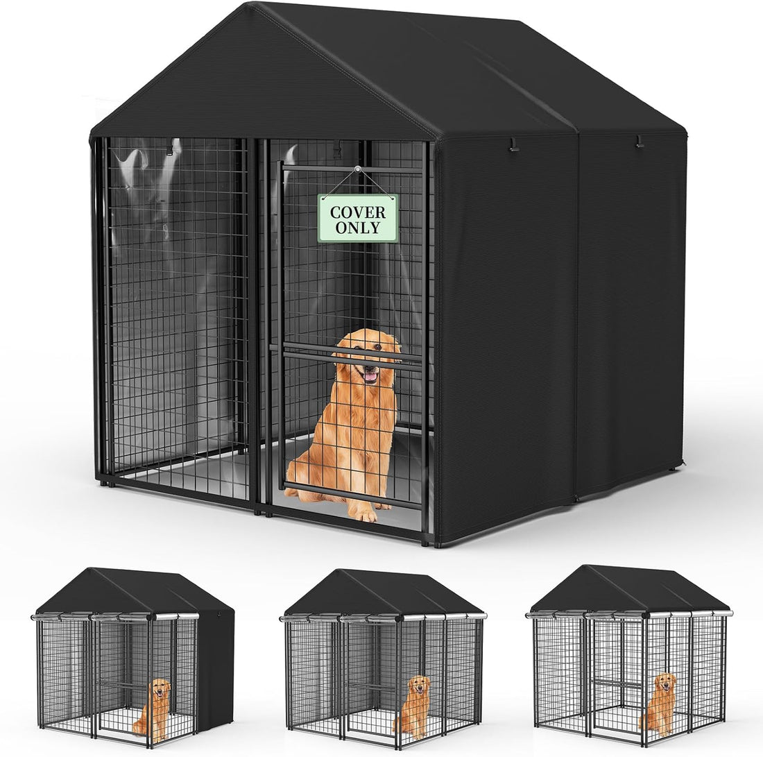 COSHNIBI Outdoor Dog Kennel Cover