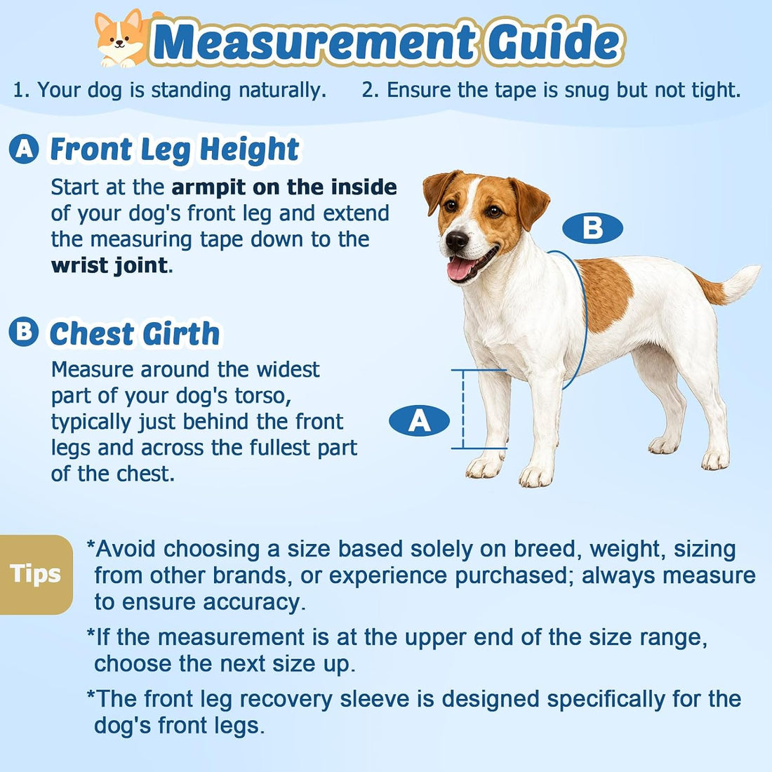 BARKLESS Small Dog Front Leg Sleeve for Wound