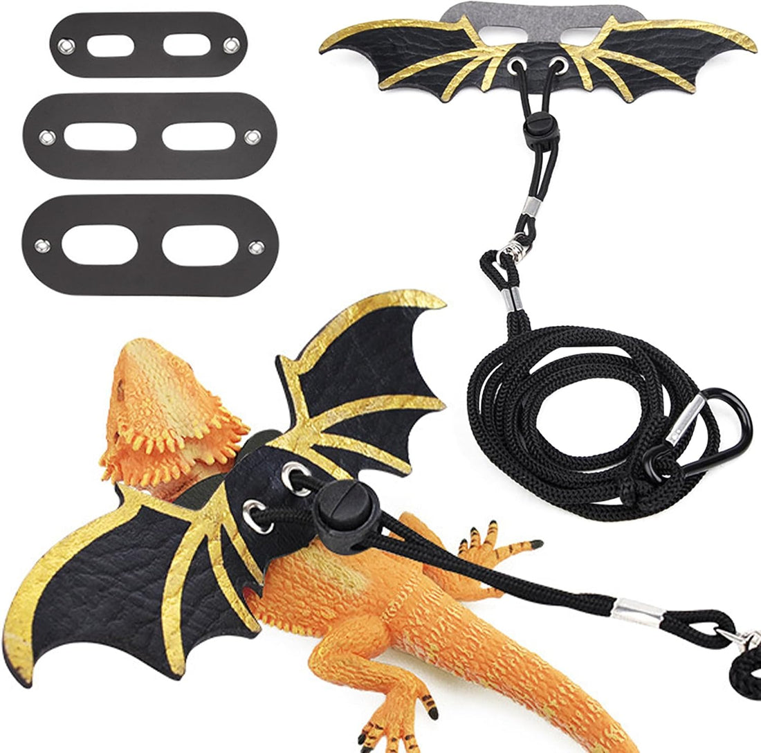 3 Size Pack Bearded Dragon Leashes and Harnesses