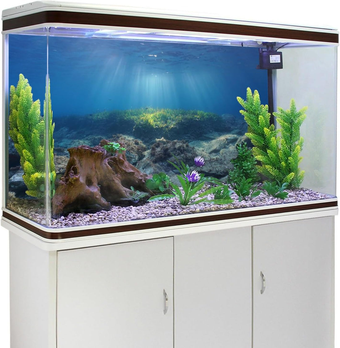 Ocean Floor Fish Tank Backdrop Underwater Stone Aquarium Backdrop