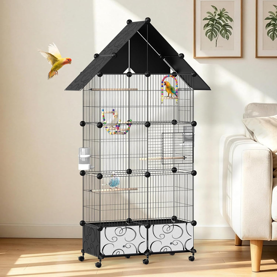 59 Inch Large Bird Cage for Parakeets
