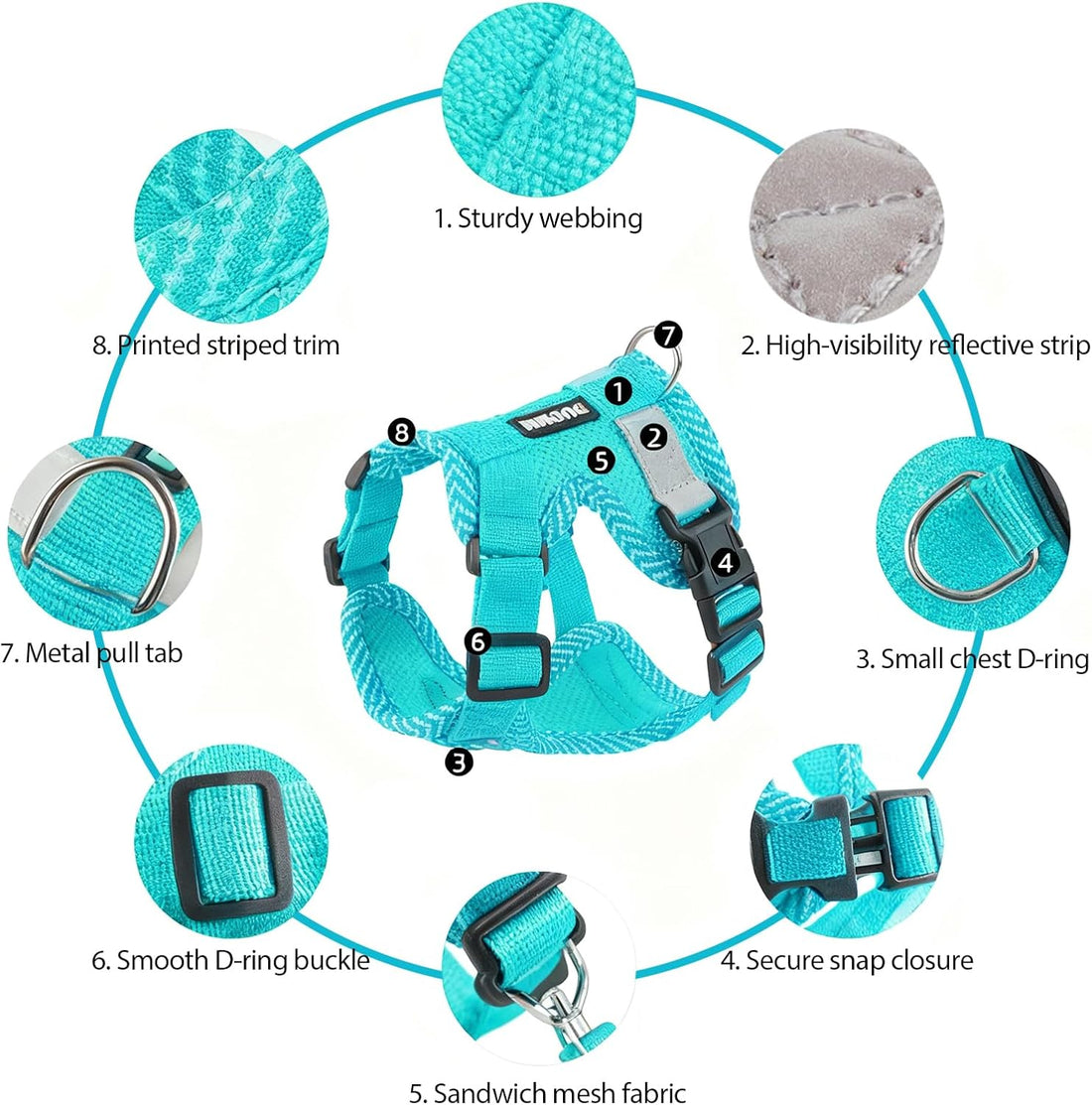 wanheart Cat Harness and Leash Set