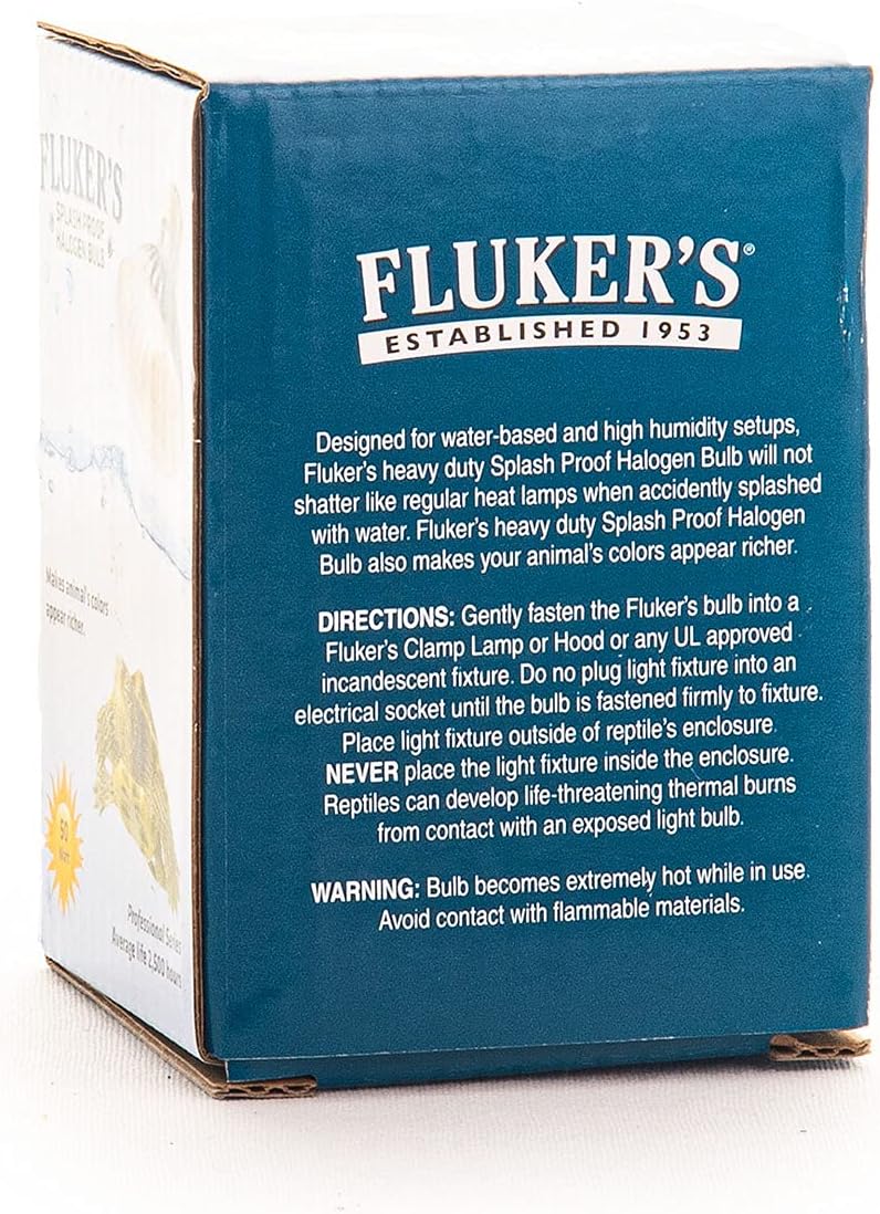 Fluker's Heavy, Duty Splash Proof Halogen Bulb for All Water Based
