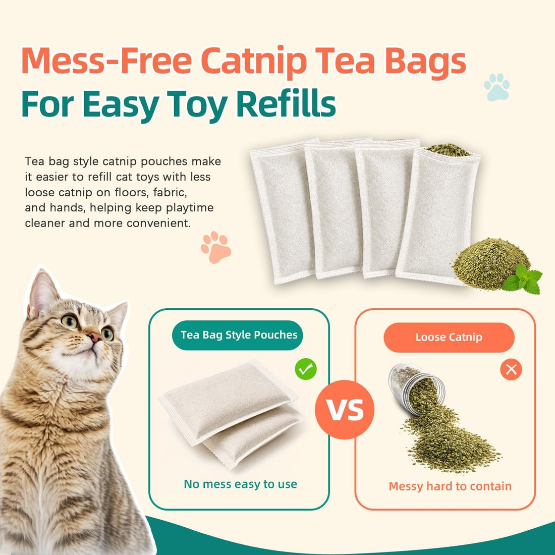 2 Pack Refillable Catnip Silvervine Kicker Toys for Indoor Cats
