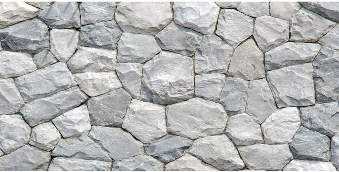 48x24 inches White Stone Aquarium Backdrop Rocky Fish Tank Background