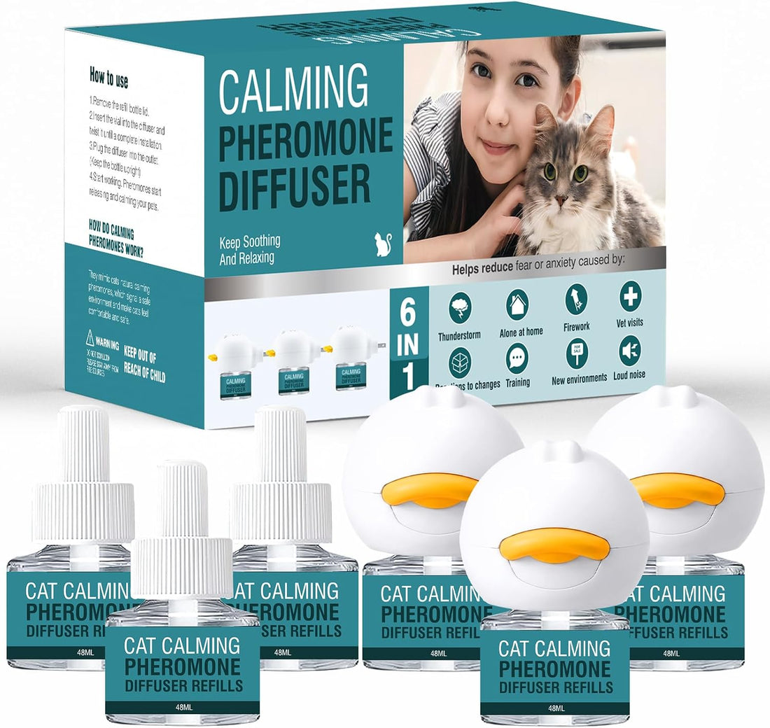Cat Calming Diffuser 6 in 1 Multicat Calming Pheromones Diffusers