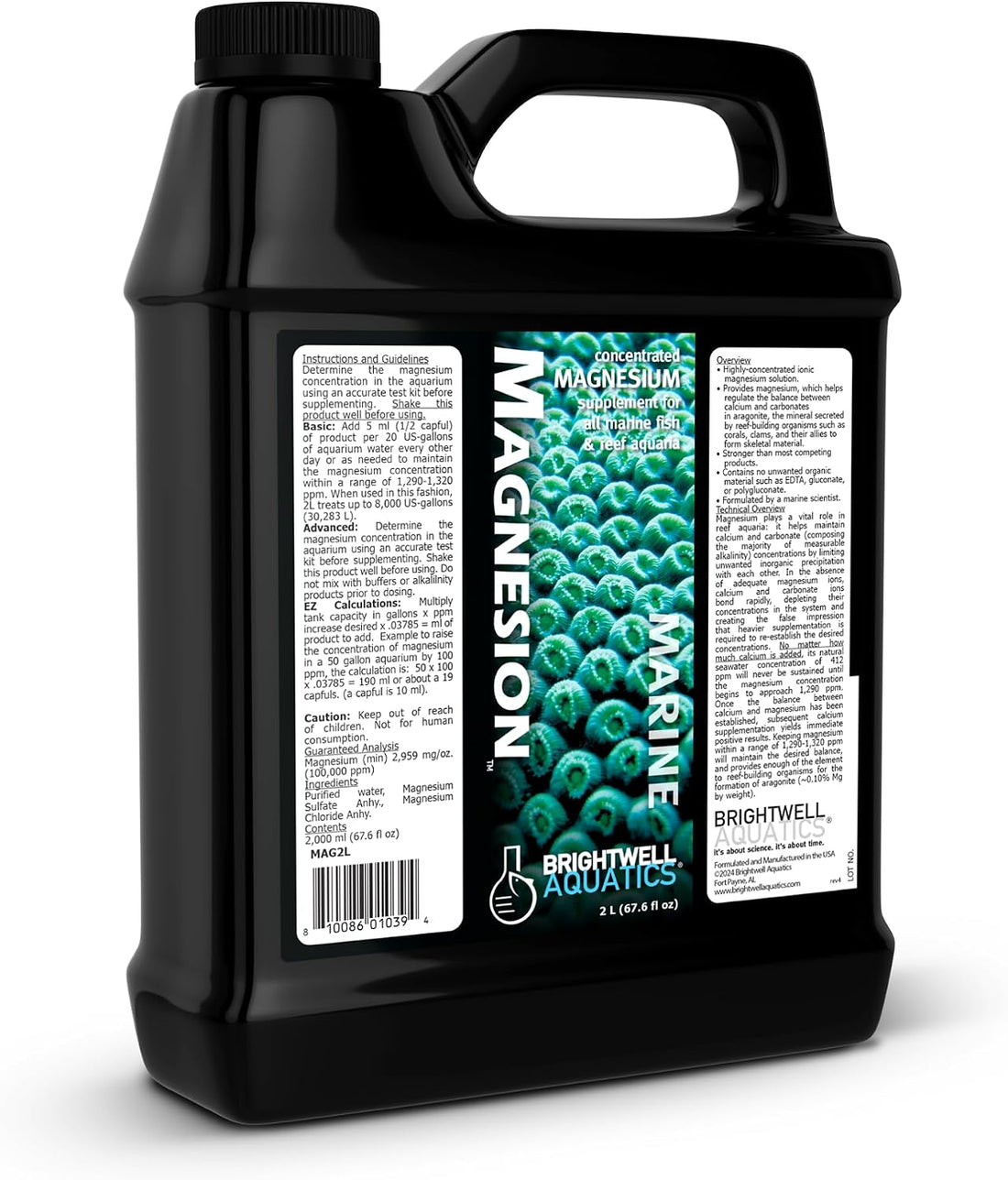 Brightwell Aquatics Magnesion Ionic Magnesium for Reef Aquariums