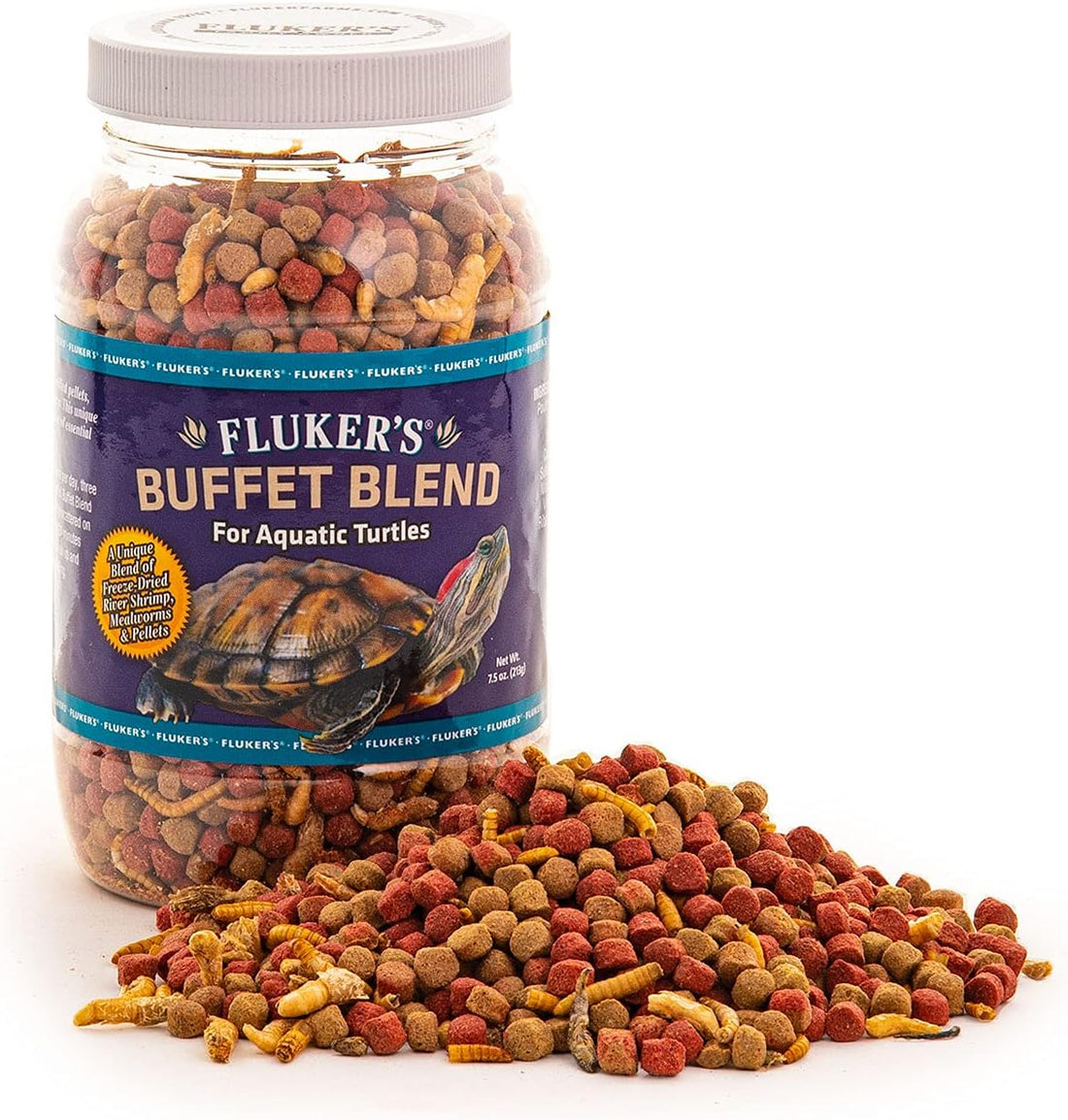 Fluker's Buffet Blend Aquatic Formula, Turtle Food with Freeze