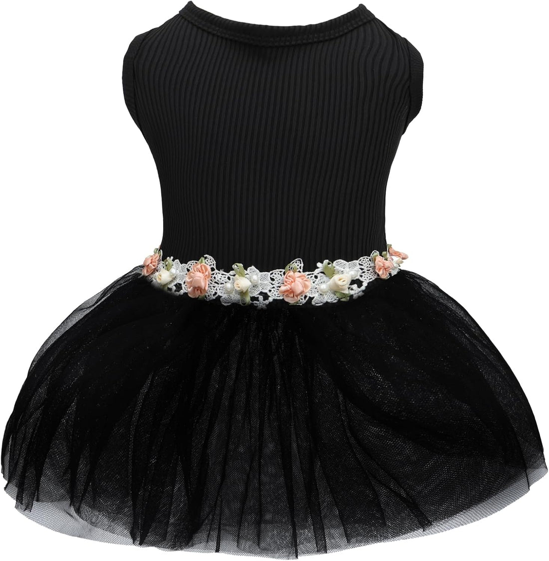 CuteBone Black Tulle Skirt Dog Wedding Bridesmaid Dress for Puppy