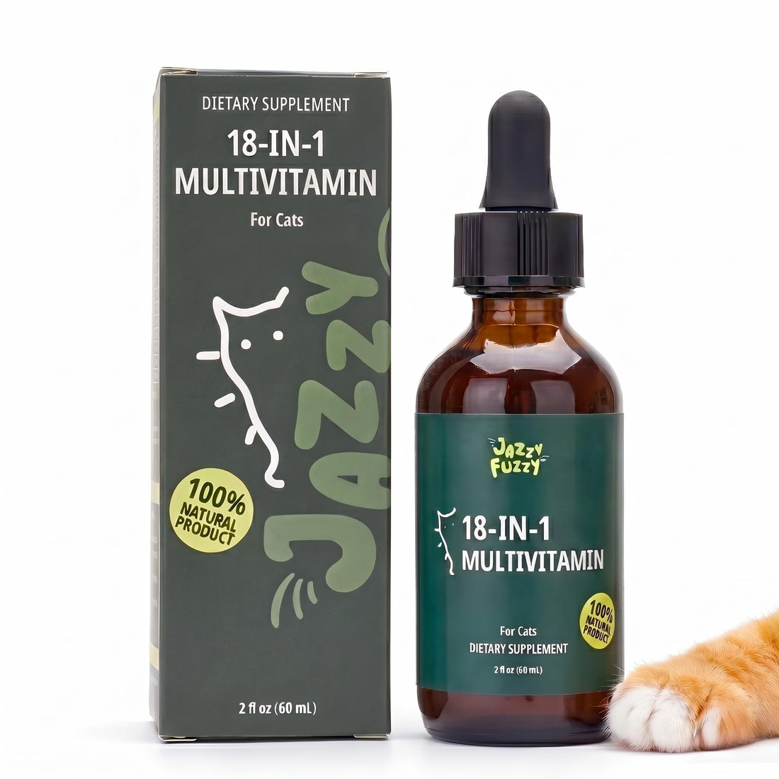 18-in-1 Liquid Multivitamin, Taurine & Lysine for Cats