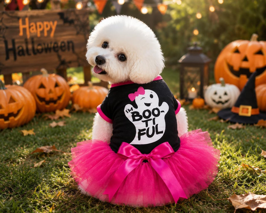 Petitebella Halloween Theme Puppy Dog Dress