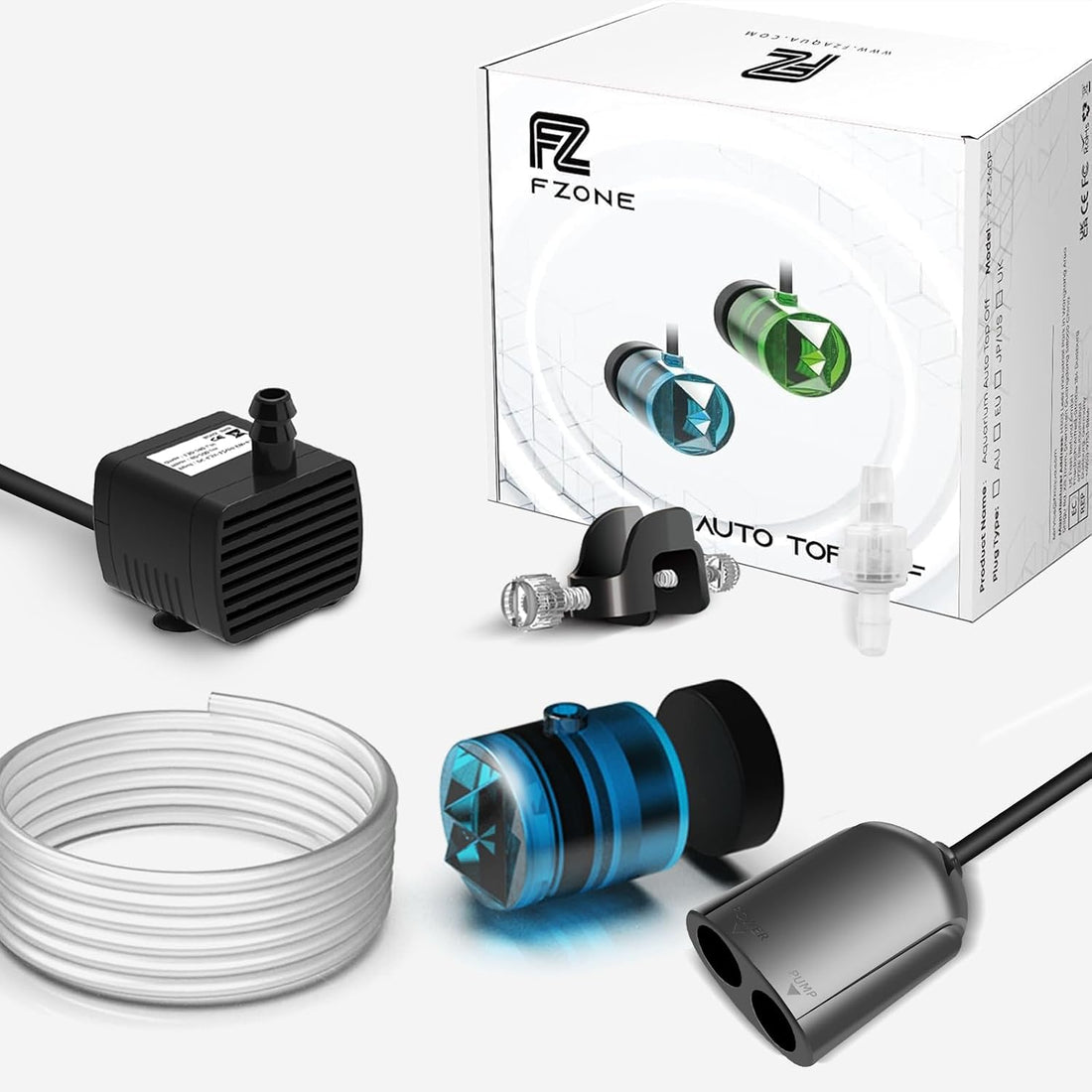 FZONE ATO System, Auto Top Off with Dual Optical Sensors for Aquarium