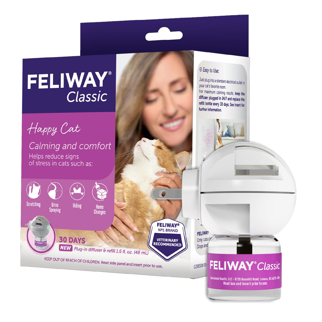 FELIWAY Classic Cat Calming Diffuser Kit