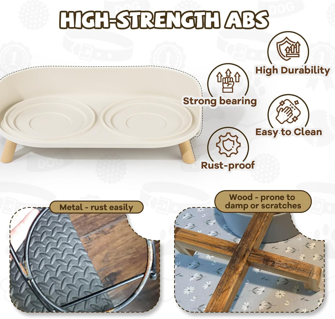 Raised Dog Feeder Bowl Stand
