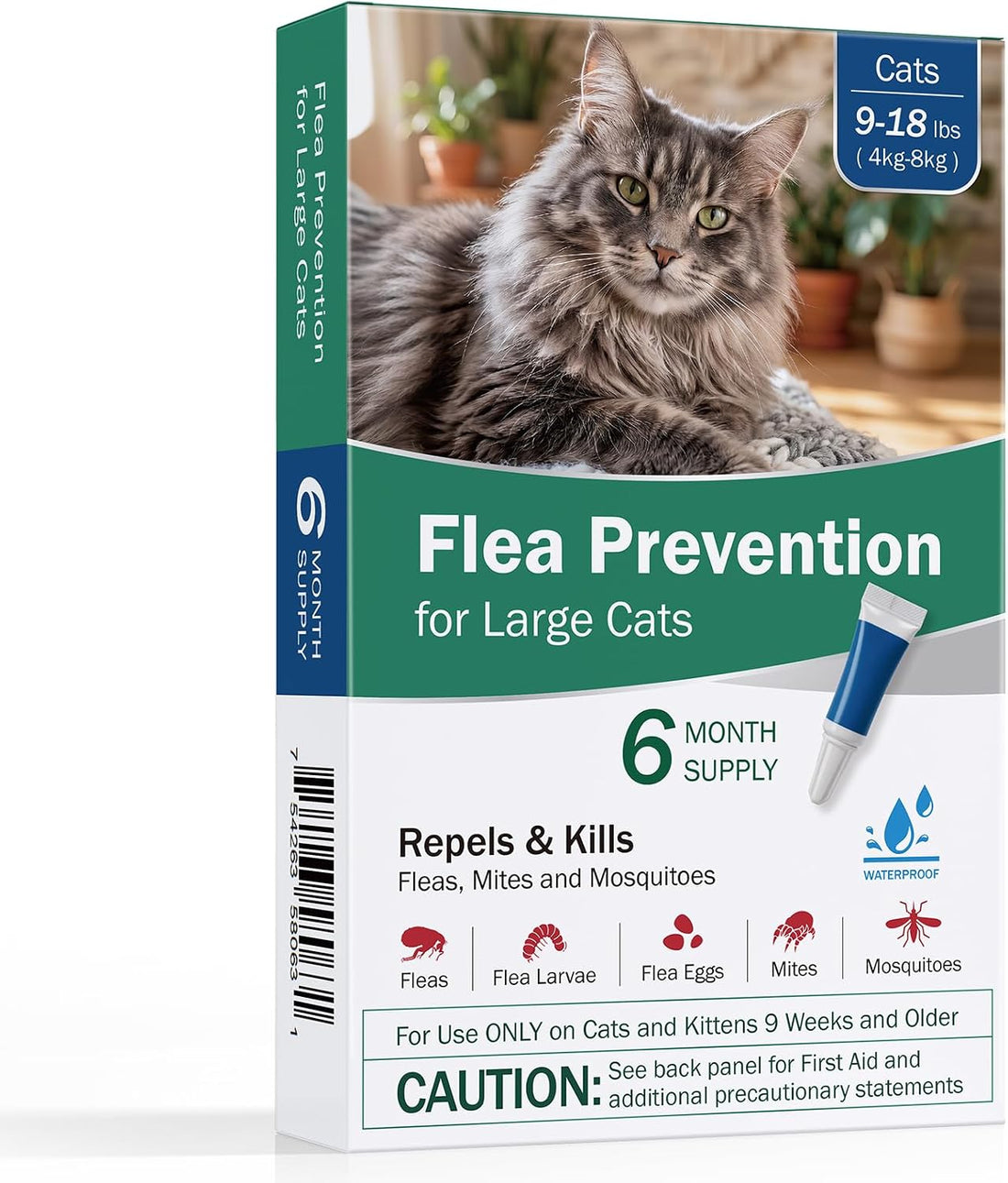 Cat Flea Treatment - Topical Flea Treatment for Cats 9-18 lbs
