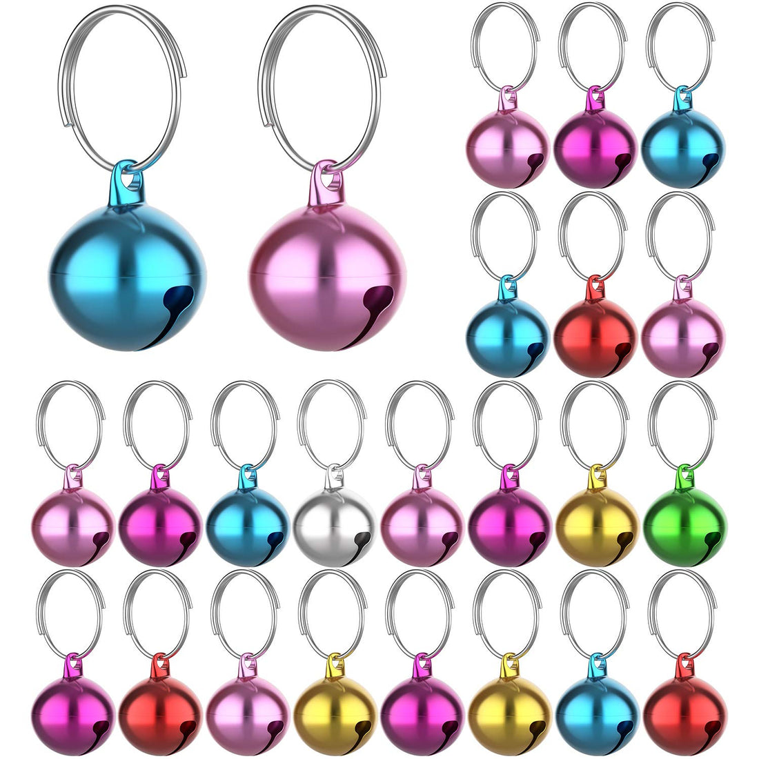 Outus 24 Sets of Cat Bells for Cat and Dog Collar Pendant Pet Bell