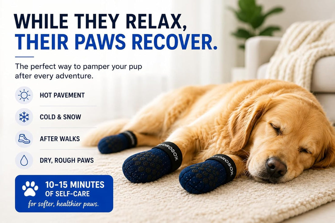Dog Paw Spa Kit – Paw Balm & Moisturizing Dog Socks for Dry