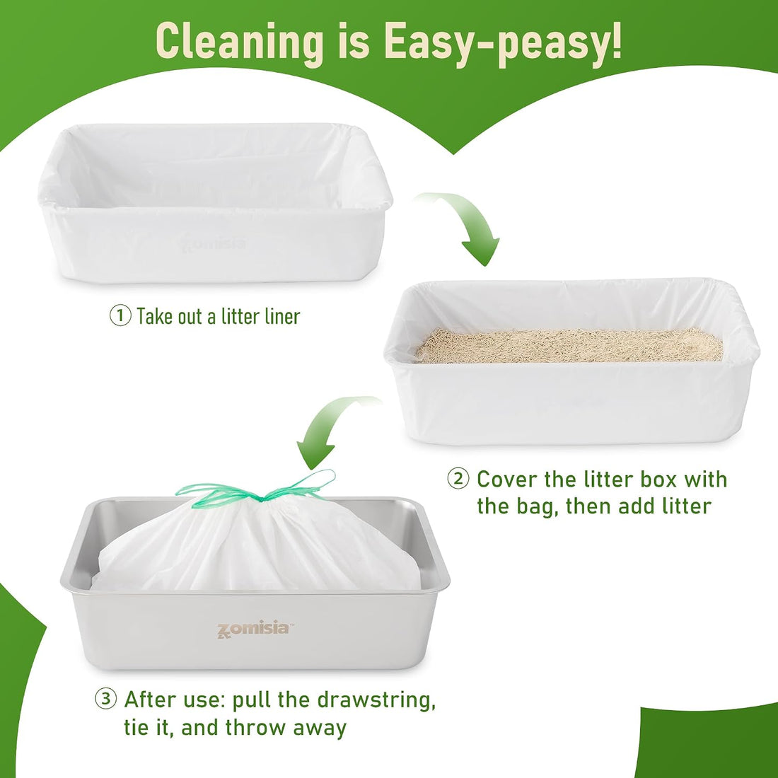 ZOMISIA Super Jumbo Litter Box Liner XXL