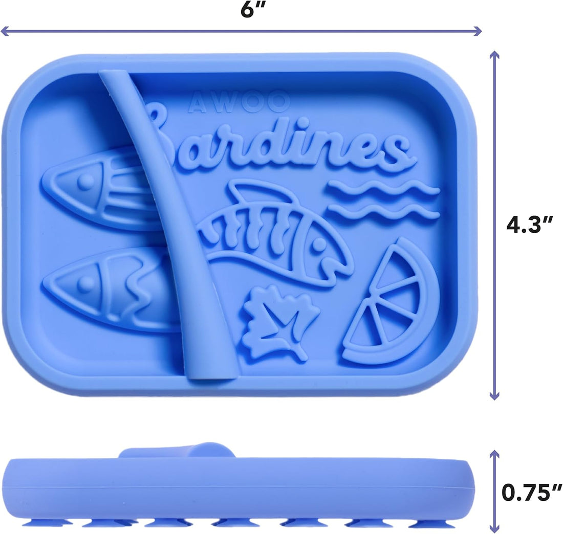 Sardina - Silicone Lick Mat + Slow Feeder for Cats & Small Dogs