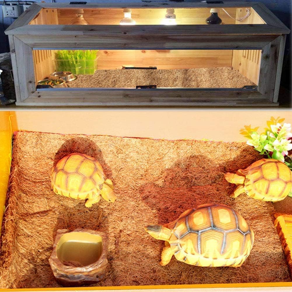 Hamiledyi Reptile Carpet Natural Coconut Fiber Tortoise Carpet Mats