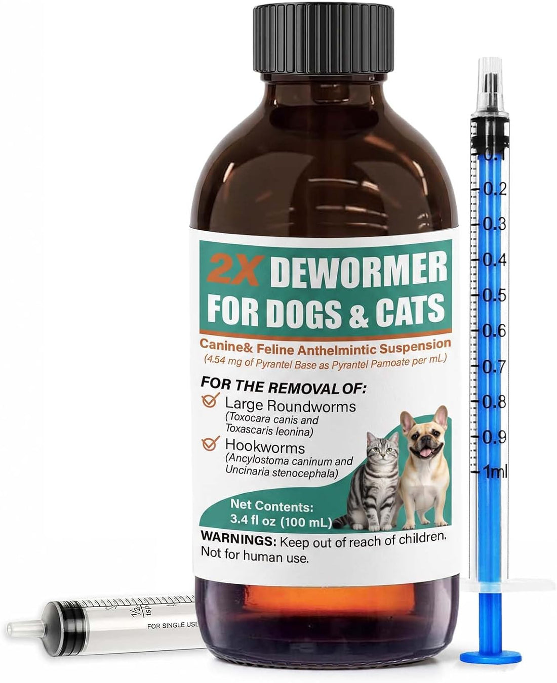 Liquid Dewormer 2X for Dogs & Cats
