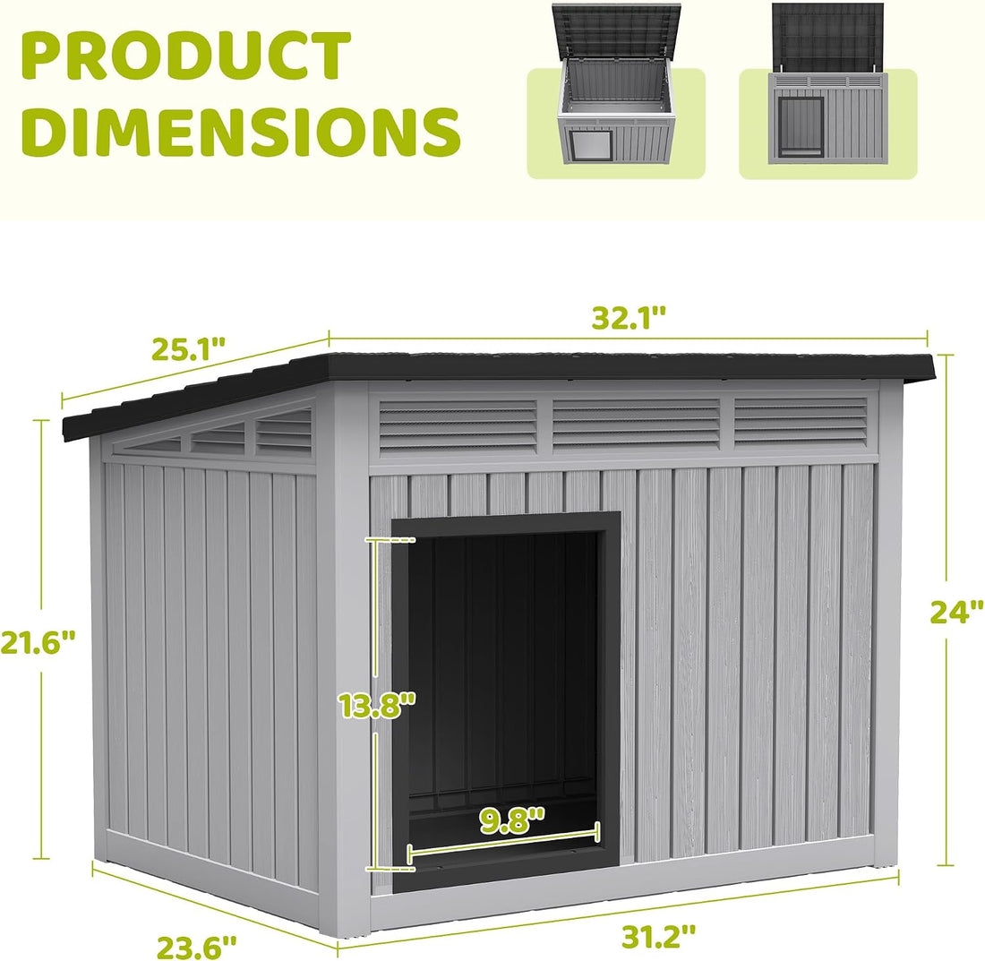 Bifanuo Outdoor Dog House Outdoor for Medium and Small Dog
