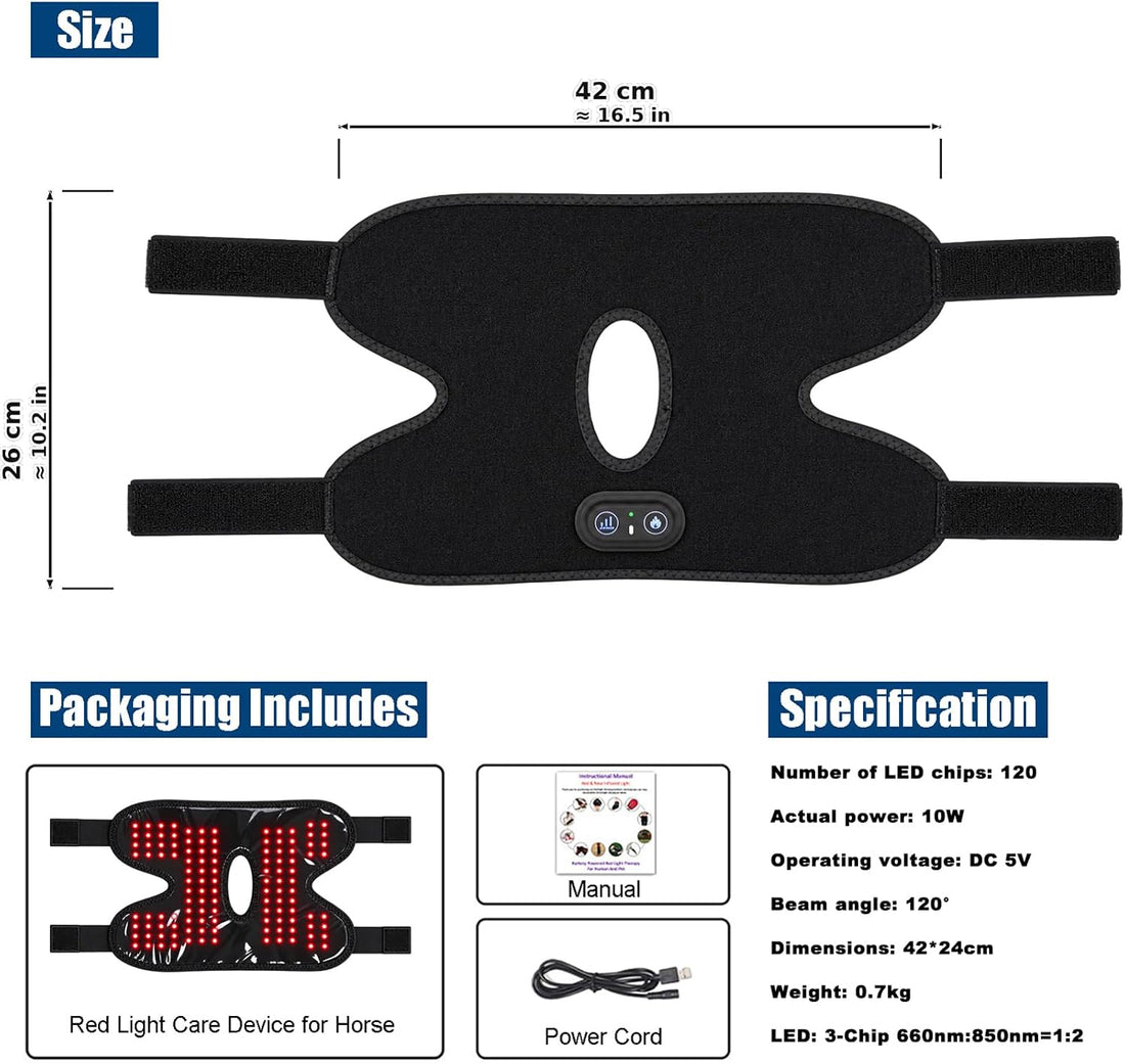 GOURIXIN Red Light Therapy Wrap for Horses Knee