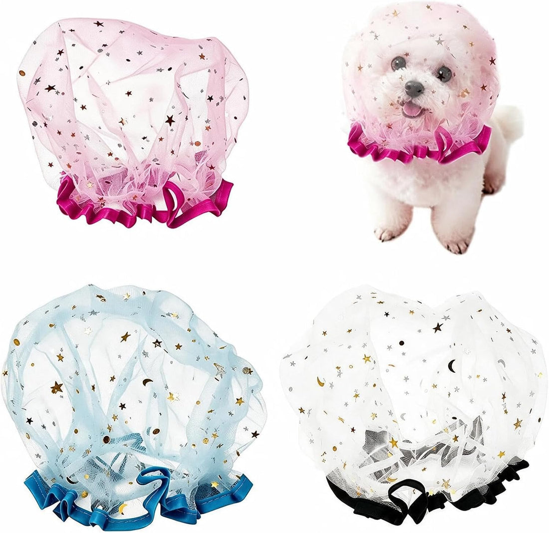 4 Pack Adjustable Dog Face Net, Breathable Soft Dog Mesh Head Cover