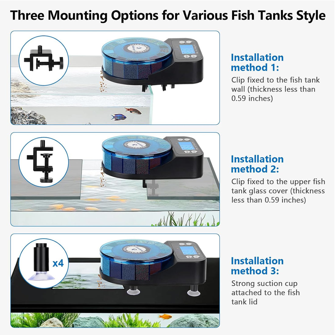 fishkeeper Automatic Fish Feeder for Aquarium