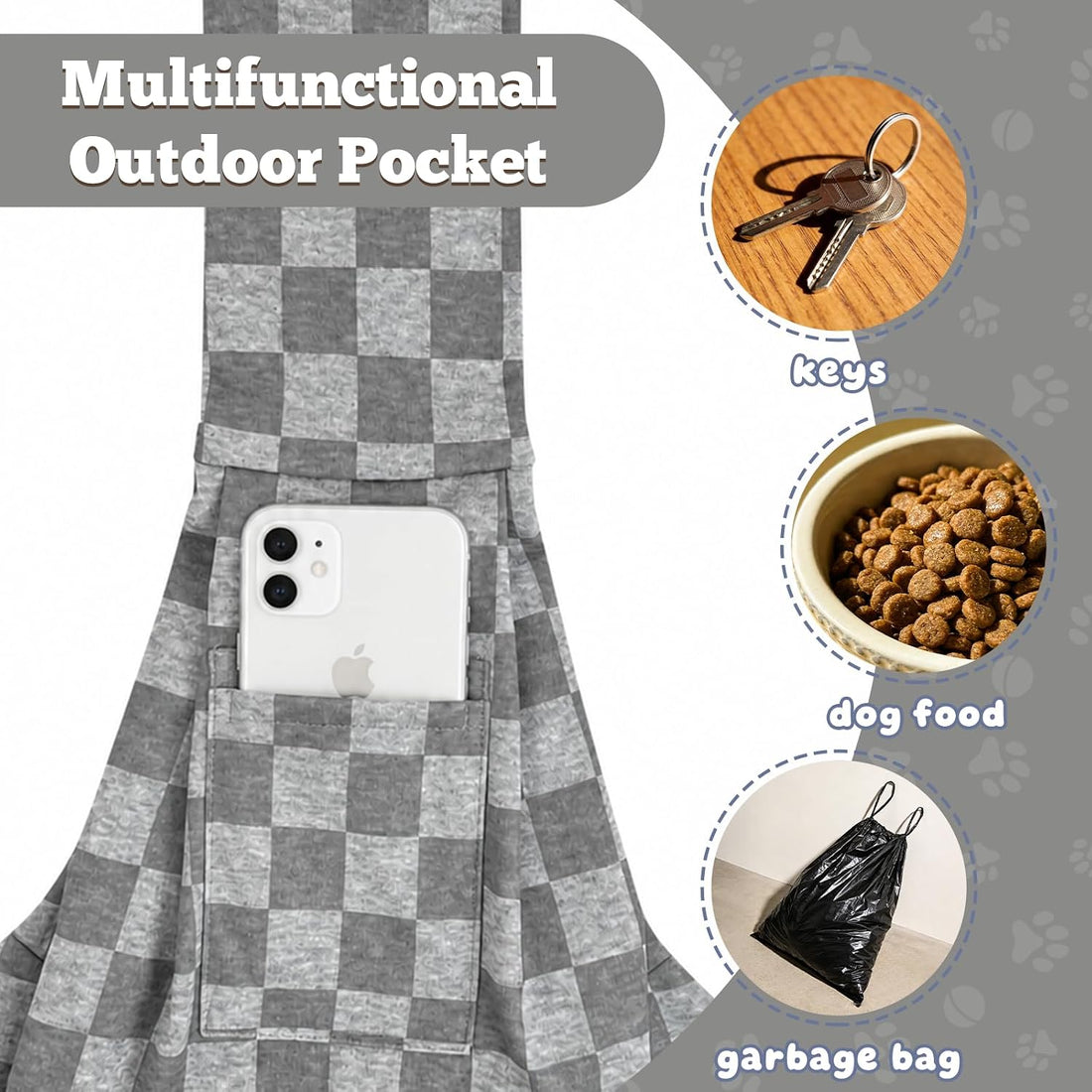 Dog Sling Carrier for Small Dogs and Cats 5–16 lbs
