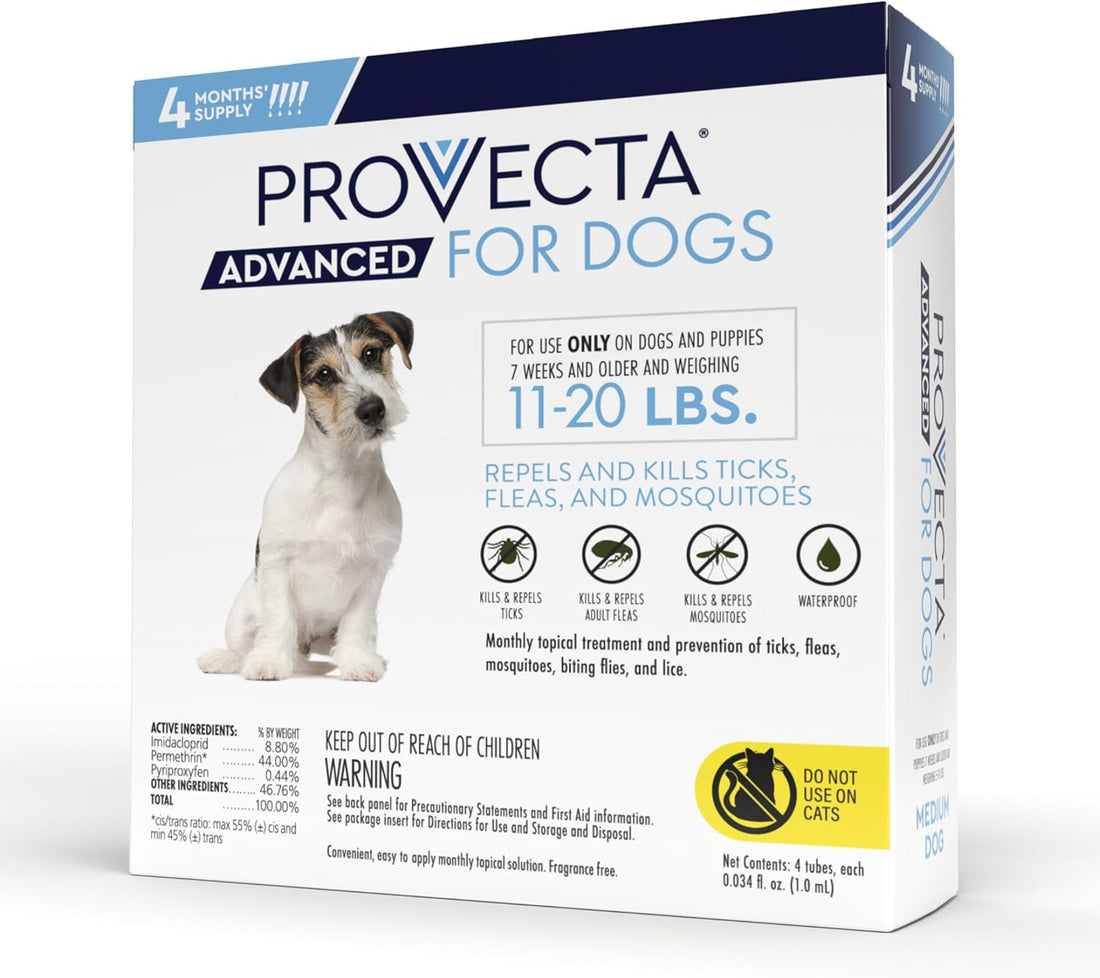 Provecta® Advanced Flea & Tick for Medium Dogs 11-20 lbs