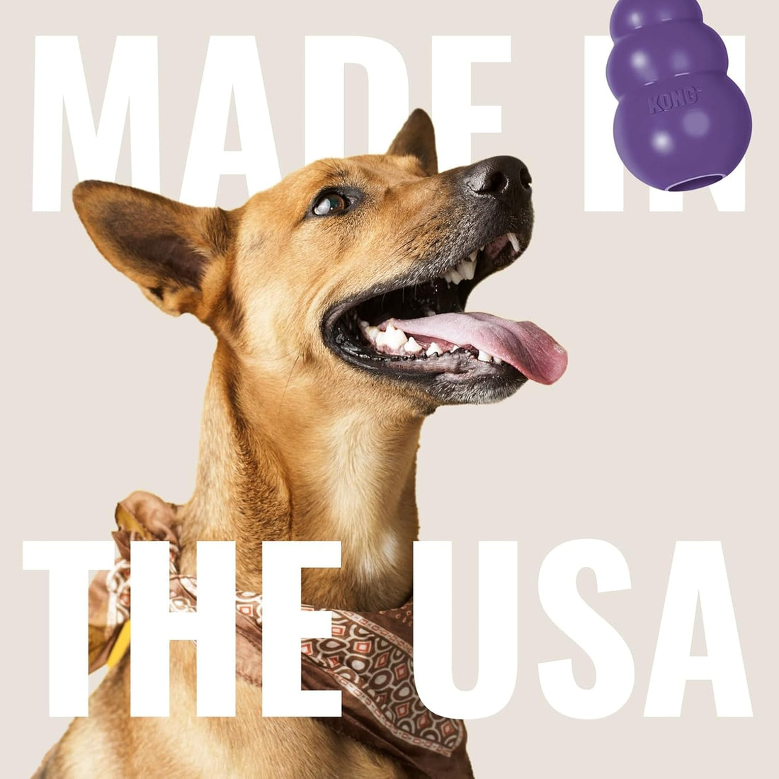 KONG Senior - Dog Toy with Gentle, Natural Rubber