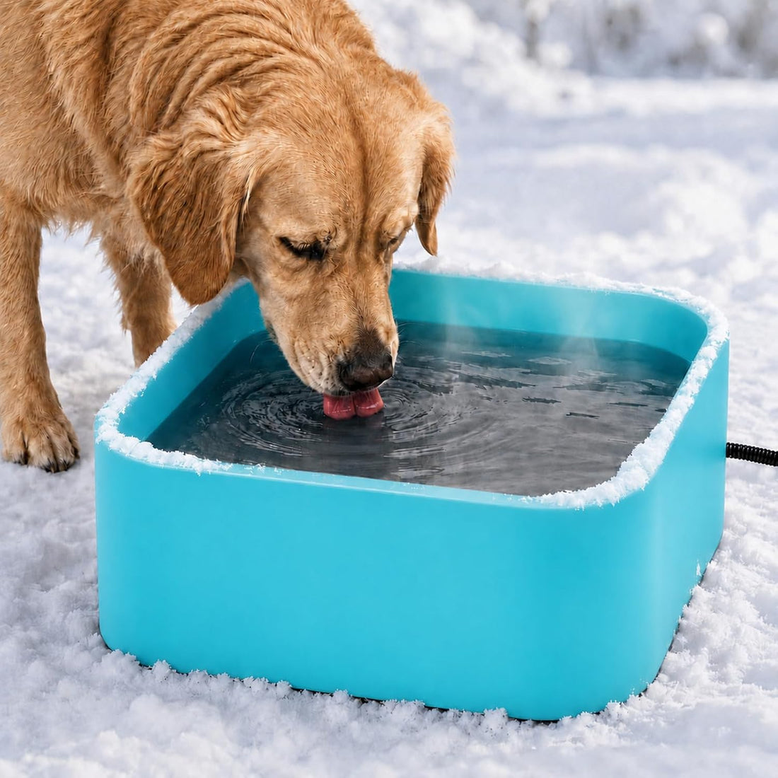 Heated Dog Bowl, 5.5L Extra Large Heated Pet Water Bowl