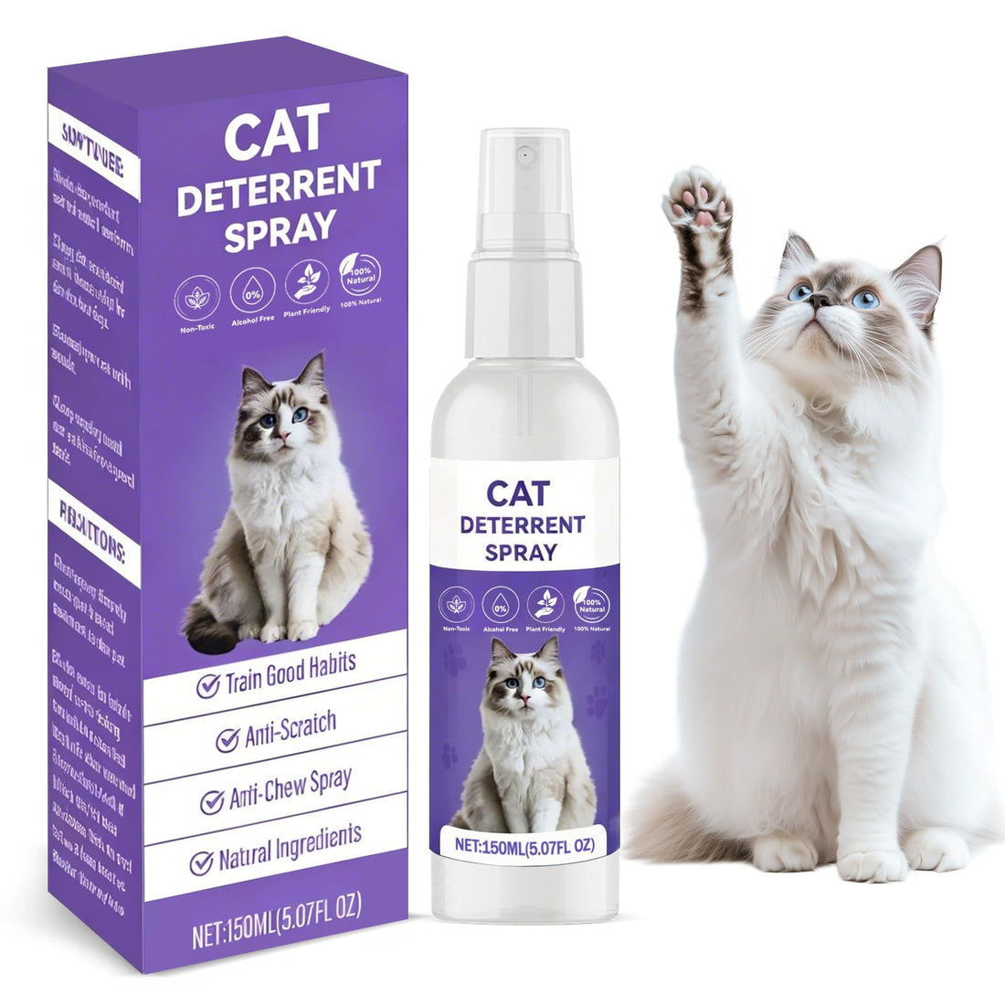 QHZ Bitter Apple Spray for Cats