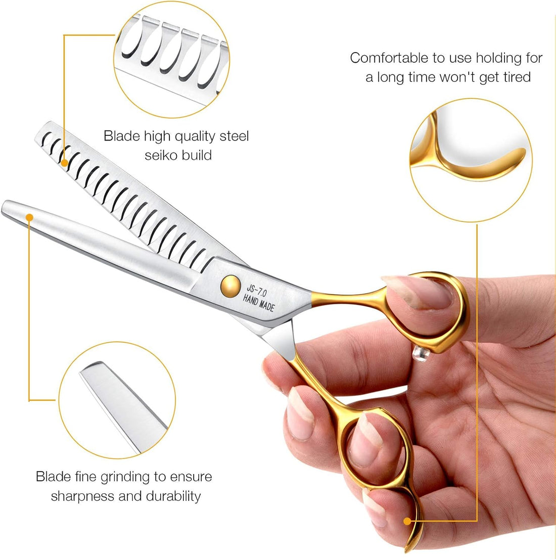JASON Dog Grooming Chunker Scissors