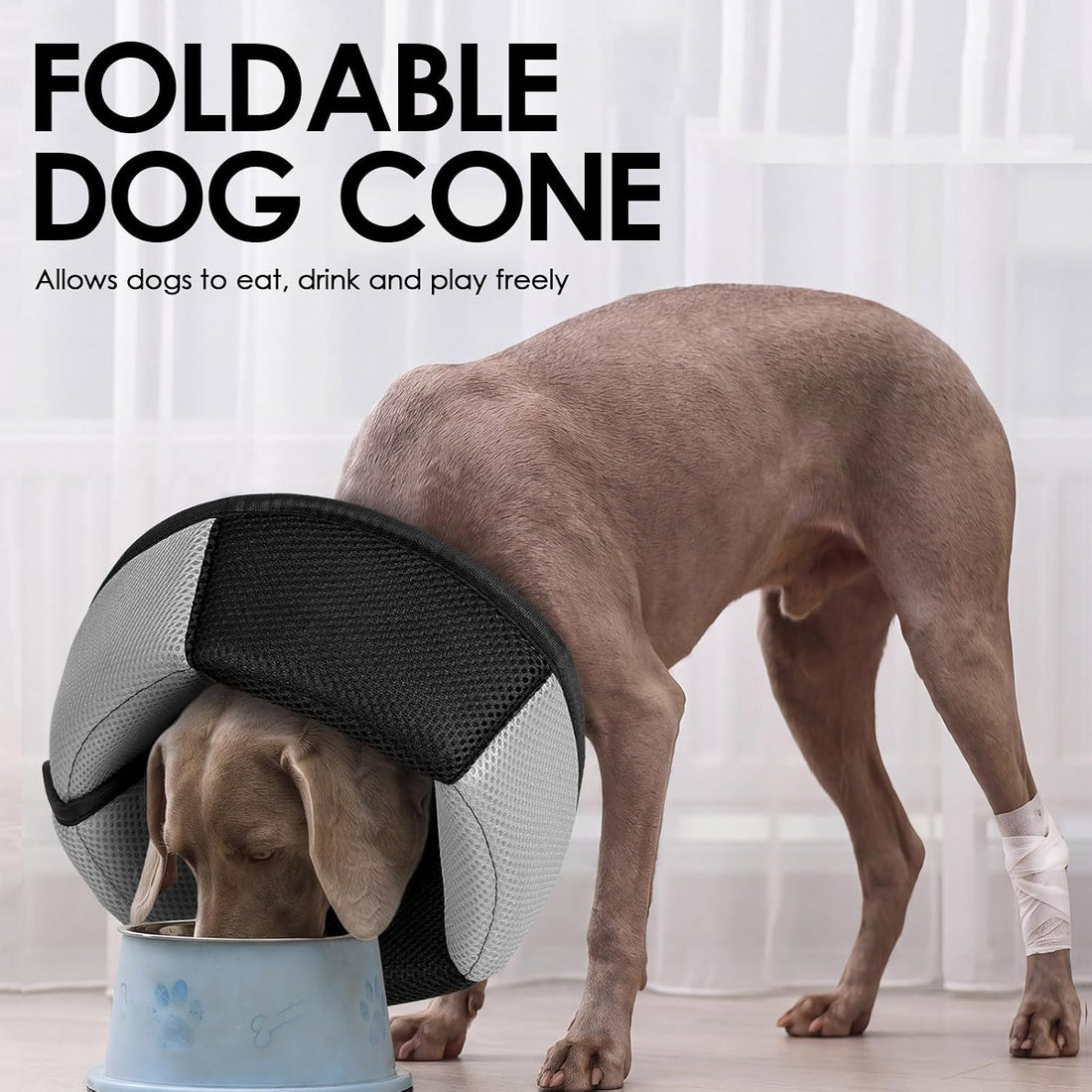 AOFITEE Dog Cone Adjustable Soft Cone for Dogs to Stop Licking
