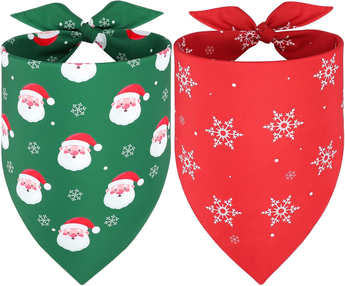 Vivifying 2 Pack Halloween Dog Bandanas, Spooky and Pumpkins Pattern